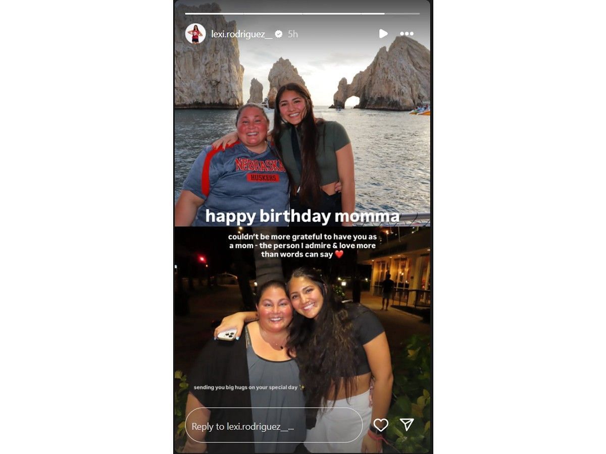 Lexi Rodriguez's Instagram story